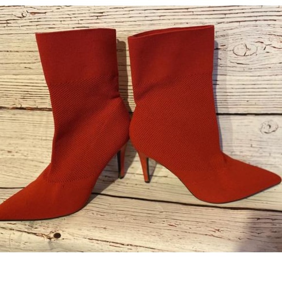 Lipstick red mesh heels - Picture 4 of 6